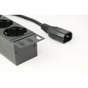 Gembird EG-PDU-014-C14 toitejaotuskomponent (PDU) 8 vahelduvvoolu kontakt 1U Must Gembird EG-PDU-014-C14 toitejaotuskomponent (PDU) 8 vahelduvvoolu kontakt 1U Must