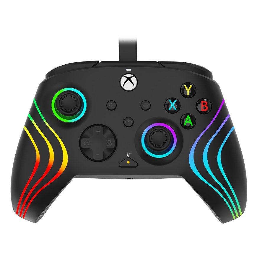 PDP Afterglow Wave Juoda USB Žaidimų pultelis PC, Xbox One, Xbox Series S, Xbox Series X