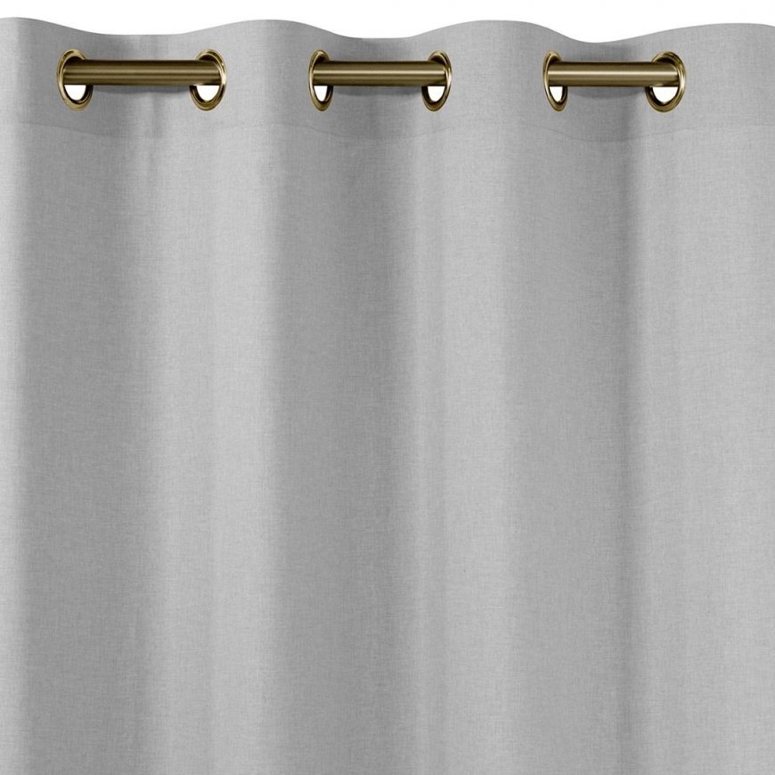 Homede CARMENA BRAID EYELETS G Harmaa verhot 150x245