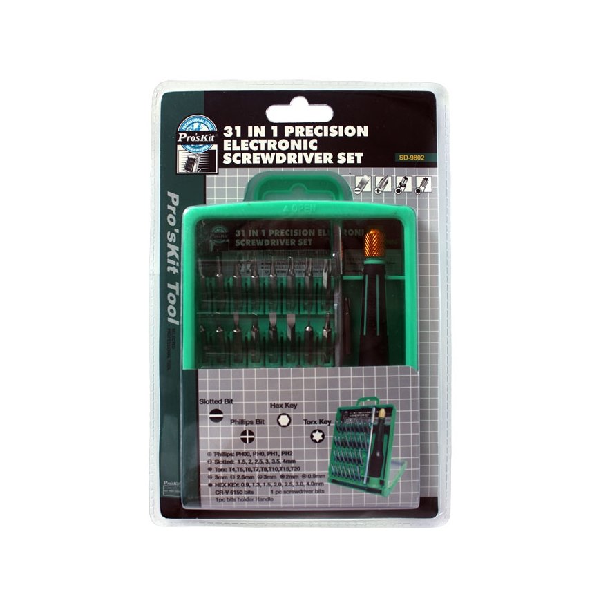 Pro'sKit SD-9802 manuaalne kruvikeeraja Komplekt – 5