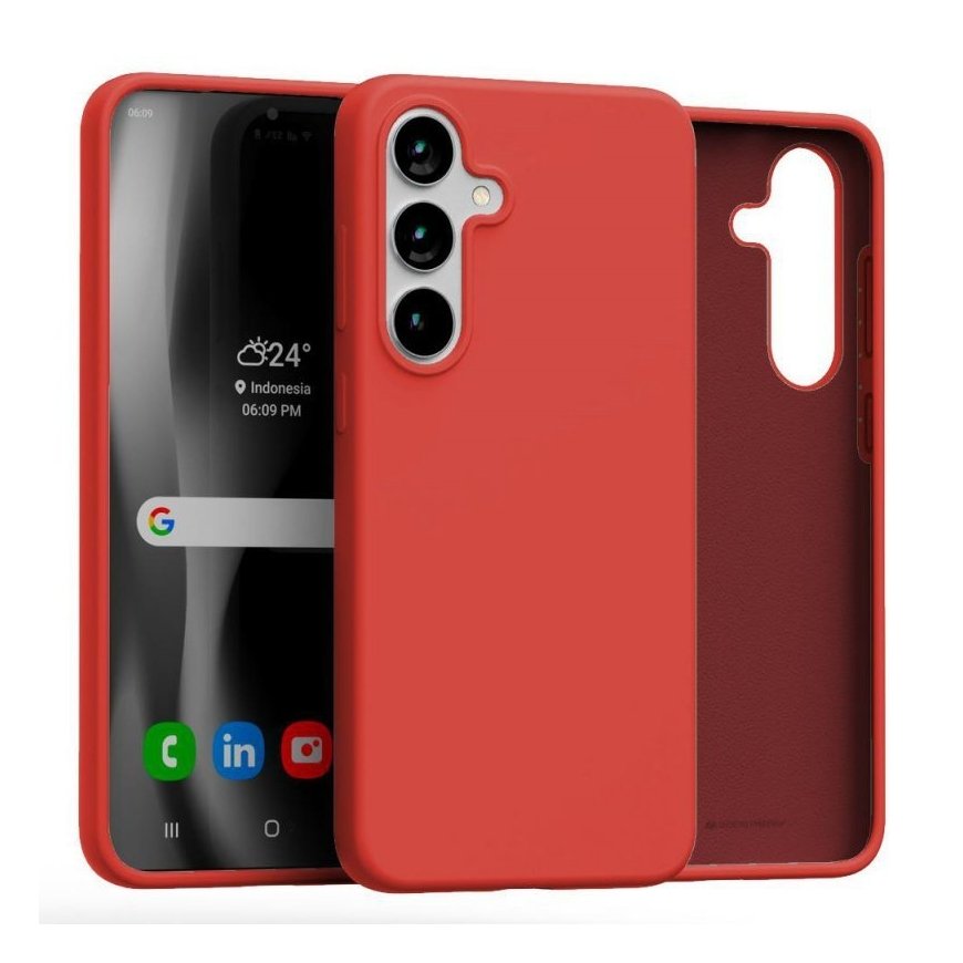 Mercury Silicone Sam S25+ S936 czerwony|red