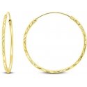 Brilio Silver Brilio Silver Cut gold plated hoop earrings EA01Y Brilio Silver Brilio Silver Cut gold plated hoop earrings EA01Y