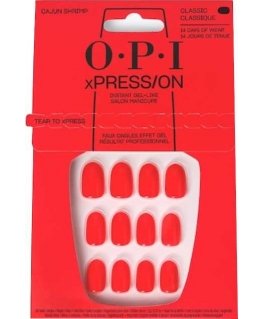 Opi Xpress-On Artificial Nails Iconic Shades Cajun Shrimp 30 Count