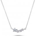 Brilio Silver Brilio Silver Gentle silver pendant with flowers NCL02W Brilio Silver Brilio Silver Gentle silver pendant with flowers NCL02W