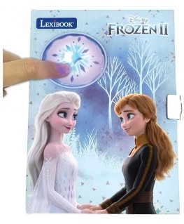 Lexibook - Frozen Electronic Secret Diary valolla ja tarvikkeilla (tarrat, kynä, värikynä) (SD30FZ)