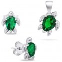 Brilio Silver Brilio Silver Playful silver jewelry set with zircons Turtle SET233WG (earrings, pendant) Brilio Silver Brilio Silver Playful silver jewelry set with zircons Turtle SET233WG (earrings, pendant)