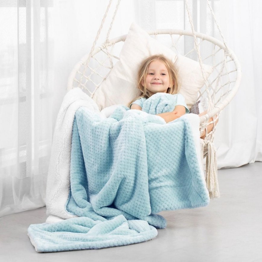 AmeliaHome Blanket SHLEEPY, 130X180 cm, color: light blue – 5