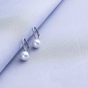 Silvego Sidabrinis auskarai su baltais Swarovski ® Crystals perlu VSW018ELPS Silvego Sidabrinis auskarai su baltais Swarovski ® Crystals perlu VSW018ELPS