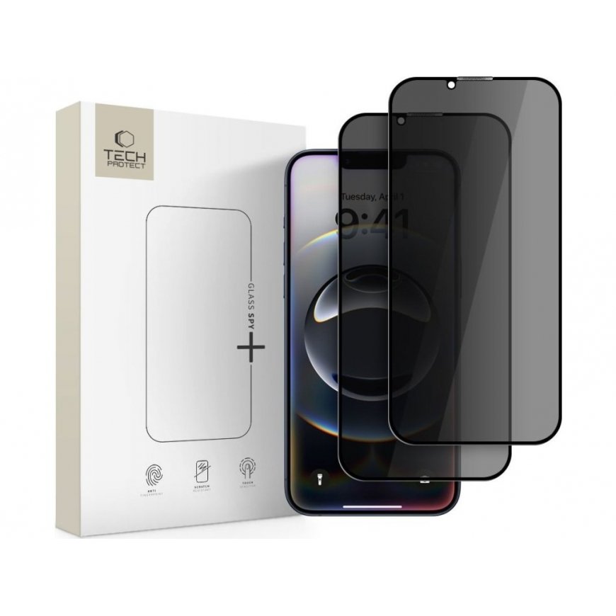 PRIVACY GLASS TECH-PROTECT GLASS SPY+ 2-PACK IPHONE 13 | 13 PRO