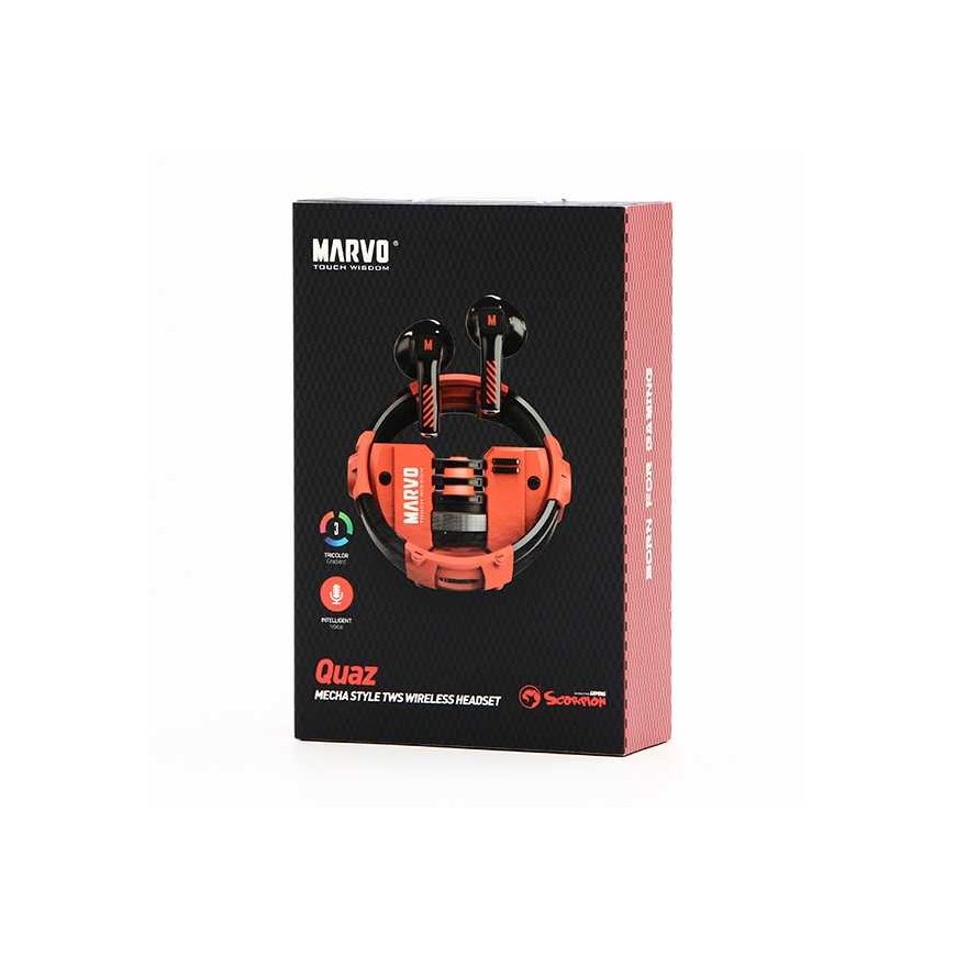Marvo QUAZ, TWS kuulokkeet, metallikotelo, USB-C – 4