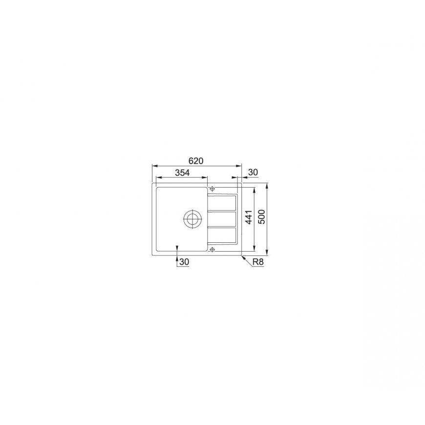 Tectonite sink Franke, Sirius S2D 611-62, Urban gray – 2