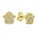 Brilio Silver Brilio Silver Playful gold-plated earrings with clear zircons Paws EA590Y Brilio Silver Brilio Silver Playful gold-plated earrings with clear zircons Paws EA590Y
