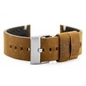 Pacific W93 leather watch strap - brown/white - 20mm Pacific W93 leather watch strap - brown/white - 20mm