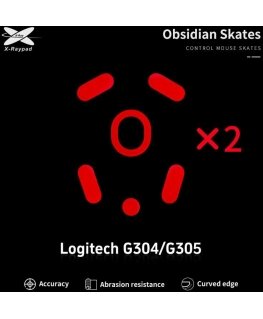 X-raypad Obsidian Skates Logitech G304 & G305 Red 2 pcs. (Red) Replacement Mouse Feet
