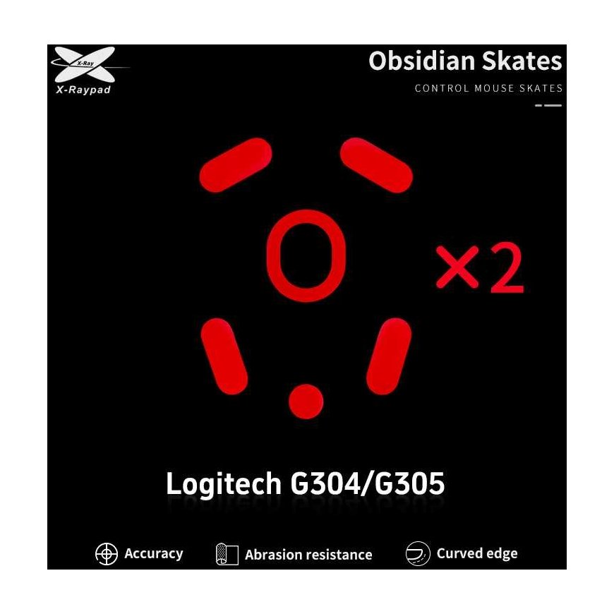 X Raypad X-raypad Obsidian Skates Logitech