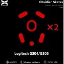 X-raypad Obsidian Skates Logitech G304 & G305 Red 2 pcs. (Red) Replacement Mouse Feet X-raypad Obsidian Skates Logitech G304 & G305 Red 2 pcs. (Red) Replacement Mouse Feet