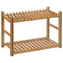 5five Simply Smart Freestanding dish drying rack, 2 levels, bamboo, with cutlery box, 53 x 24.7 x 33 cm 5five Simply Smart Freestanding dish drying rack, 2 levels, bamboo, with cutlery box, 53 x 24.7 x 33 cm