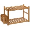 5five Simply Smart Freestanding dish drying rack, 2 levels, bamboo, with cutlery box, 53 x 24.7 x 33 cm 5five Simply Smart Freestanding dish drying rack, 2 levels, bamboo, with cutlery box, 53 x 24.7 x 33 cm
