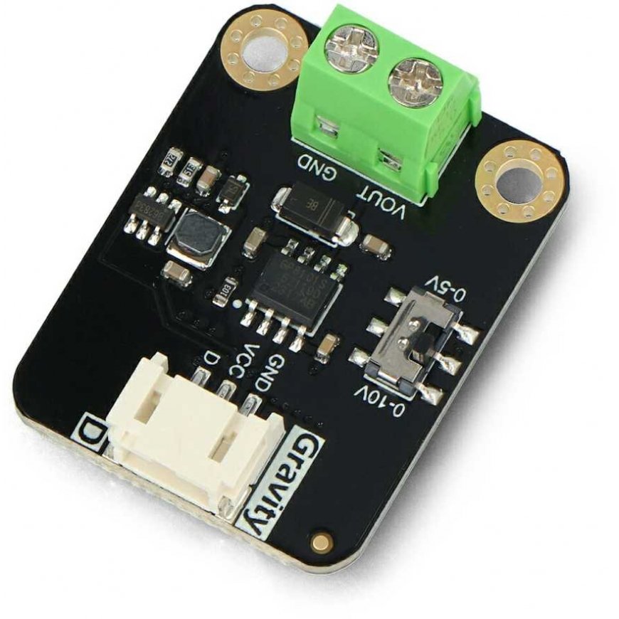 Dfrobot Gravitacija – 1 kanalo skaitmeninis-analoginis keitiklis GP8101S 0-5/10V – PWM DAC – DFR1036