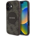 Guess 4G Circle Classic Logo MagSafe case for iPhone 16 - brown Guess 4G Circle Classic Logo MagSafe case for iPhone 16 - brown