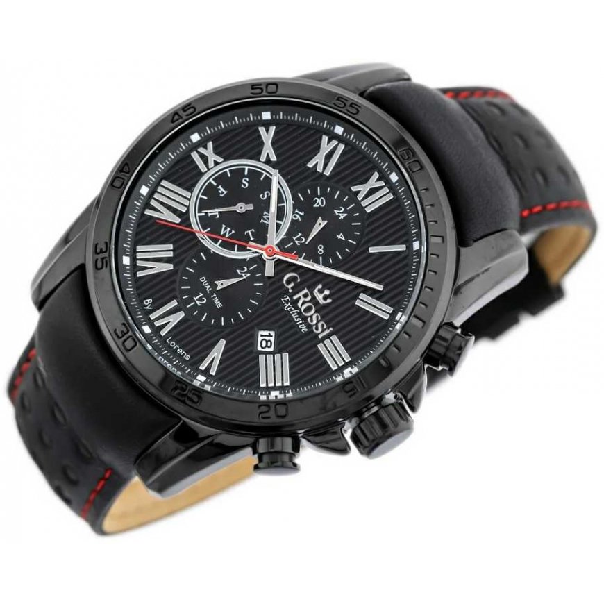 VYRIŠKAS LAIKRODIS G. ROSSI - E9753A2-1A3 - EXCLUSIVE (zg302b) + dėžutė – 3