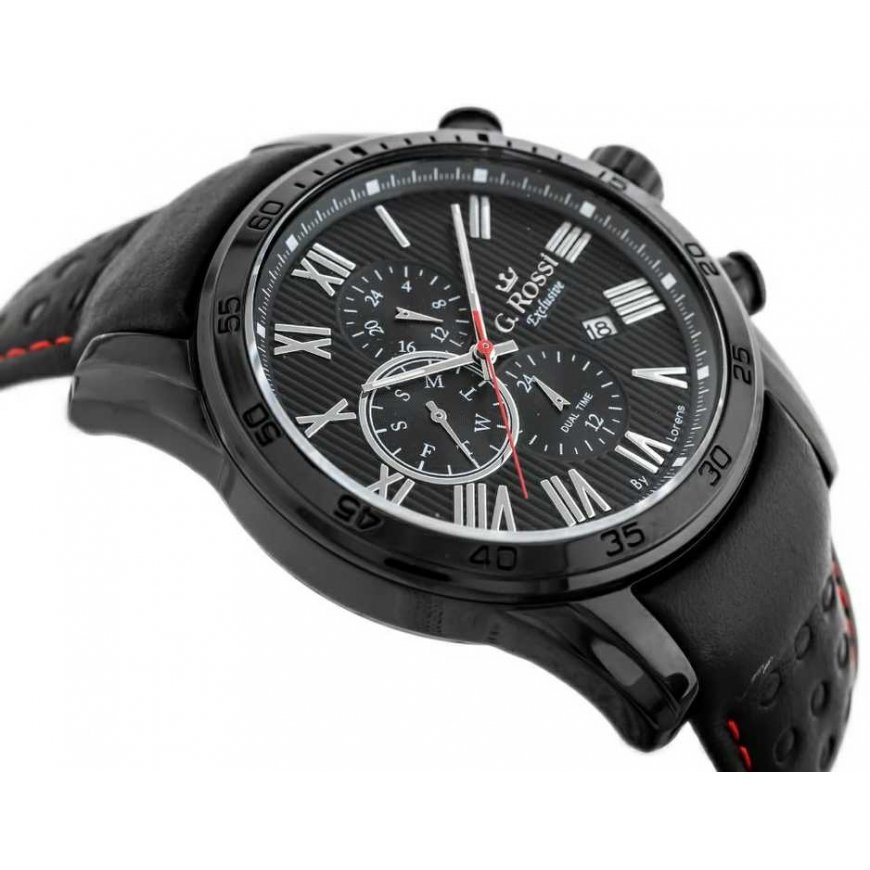 VYRIŠKAS LAIKRODIS G. ROSSI - E9753A2-1A3 - EXCLUSIVE (zg302b) + dėžutė – 4