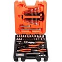 Mixed tool, socket and ratchet set 1/4"-1/2", 81pcs Bahco