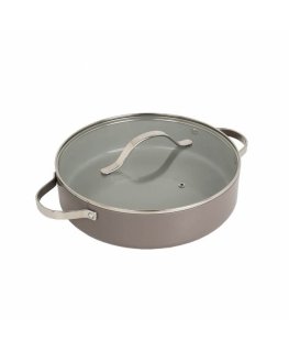 Kastrolis sekls ar vāku MAESTRO MR-4009 (MR-4009-28S) 28 cm 3,9 l Pelēks