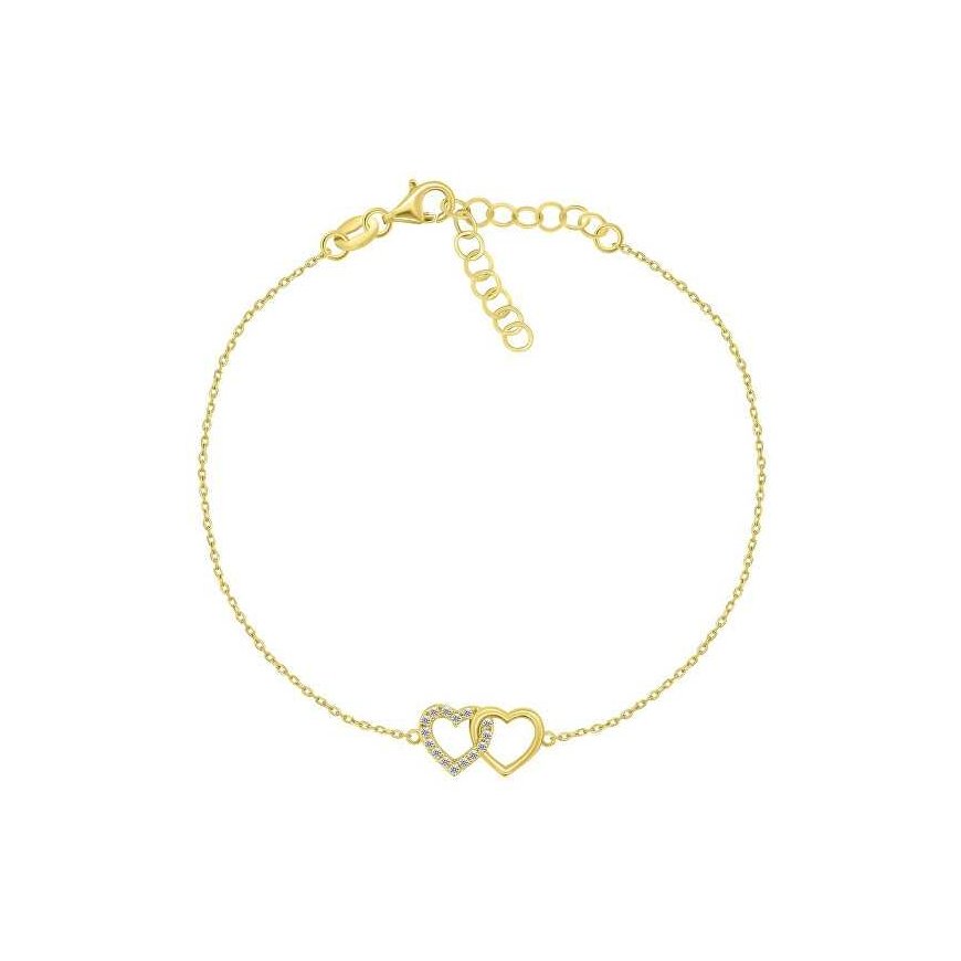 Brilio Silver Brilio Sidabrinis Delicate sidabrinis apyrankė Linked hearts BRC115Y