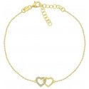 Brilio Silver Brilio Sidabrinis Delicate sidabrinis apyrankė Linked hearts BRC115Y Brilio Silver Brilio Sidabrinis Delicate sidabrinis apyrankė Linked hearts BRC115Y