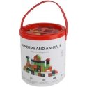 bo. Wooden blocks "Numbers and animals" bo. Wooden blocks "Numbers and animals"