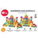 bo. Wooden blocks "Numbers and animals" bo. Wooden blocks "Numbers and animals"