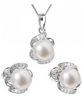 Evolution Group Luxury silver set with real pearls Pavon 29017.1