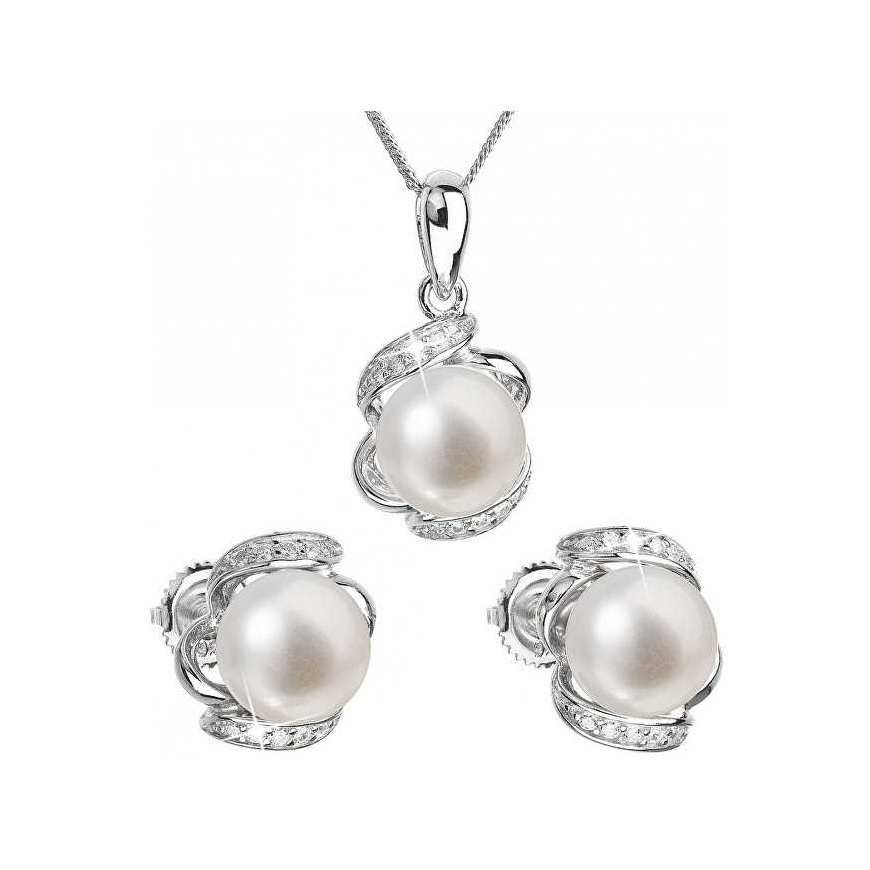 Evolution Group Luxury silver set with real pearls Pavon 29017.1