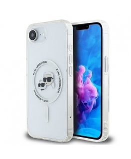 Karl Lagerfeld IML K&CH Heads Metal Frame MagSafe Case for Apple iPhone 16e