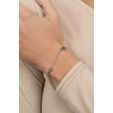 Brilio Silver Stylish gold-plated bracelet with ornaments BRC33Y