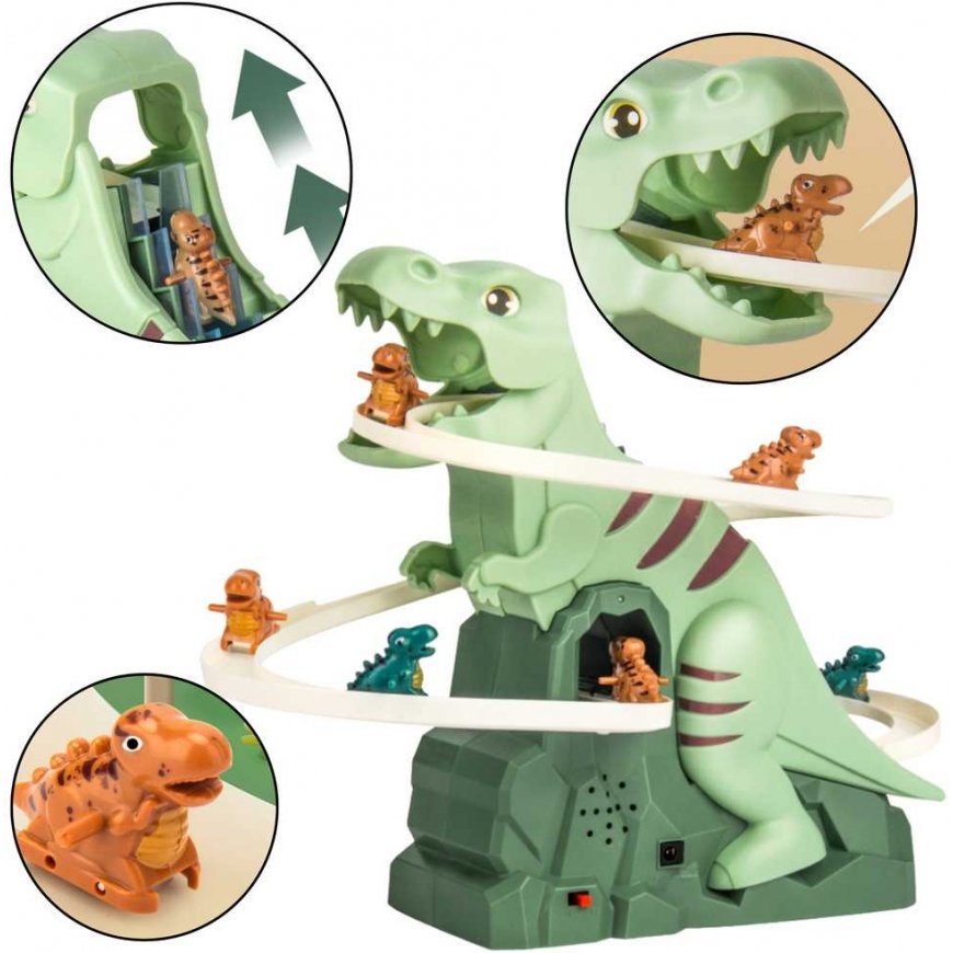 Lean Toys Dinosaur Roller Coaster with Lights and Sounds – 4