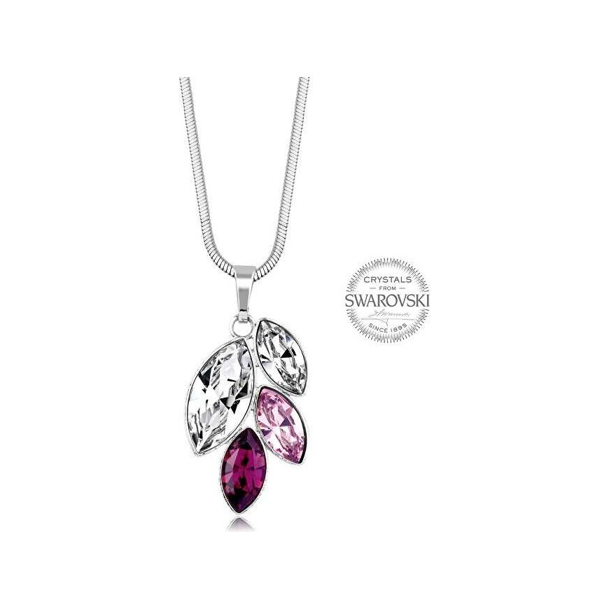 Levien Navette violetinė crystals pakabukas