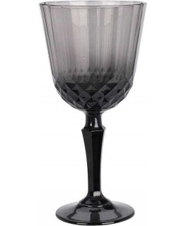 Excellent Houseware Grey Glass Wine Glass, 310 ml