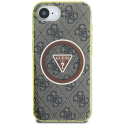 GUESS kotelo IPHONE 16e:lle (SE 4 2025), yhteensopiva MagSafe GUHMPSE4HG4PRTGW (IML Metal Glitter 4G Circle Triangle) kanssa rus GUESS kotelo IPHONE 16e:lle (SE 4 2025), yhteensopiva MagSafe GUHMPSE4HG4PRTGW (IML Metal Glitter 4G Circle Triangle) kanssa rus