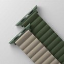 Uniq UNIQ -ranneke Revix Apple Watch Series 4/5/6/7 / SE 44 / 45mm. Flip Magneettinen vihreä-tummanharmaa / vihreä-taupe Uniq UNIQ -ranneke Revix Apple Watch Series 4/5/6/7 / SE 44 / 45mm. Flip Magneettinen vihreä-tummanharmaa / vihreä-taupe