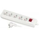 Jonex Extension cord with five-way socket with switch 3x2p+Z 10A 5m white Jonex Extension cord with five-way socket with switch 3x2p+Z 10A 5m white