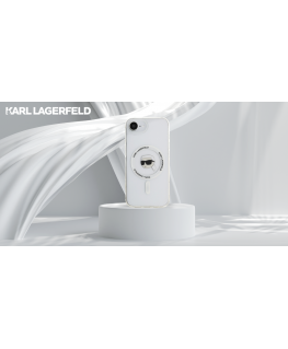 Case Karl Lagerfeld IML Metal Karl Head MagSafe for iPhone 16e