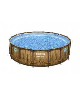 Bestway 56725 above ground pool Framed pool Round Blue, Brown