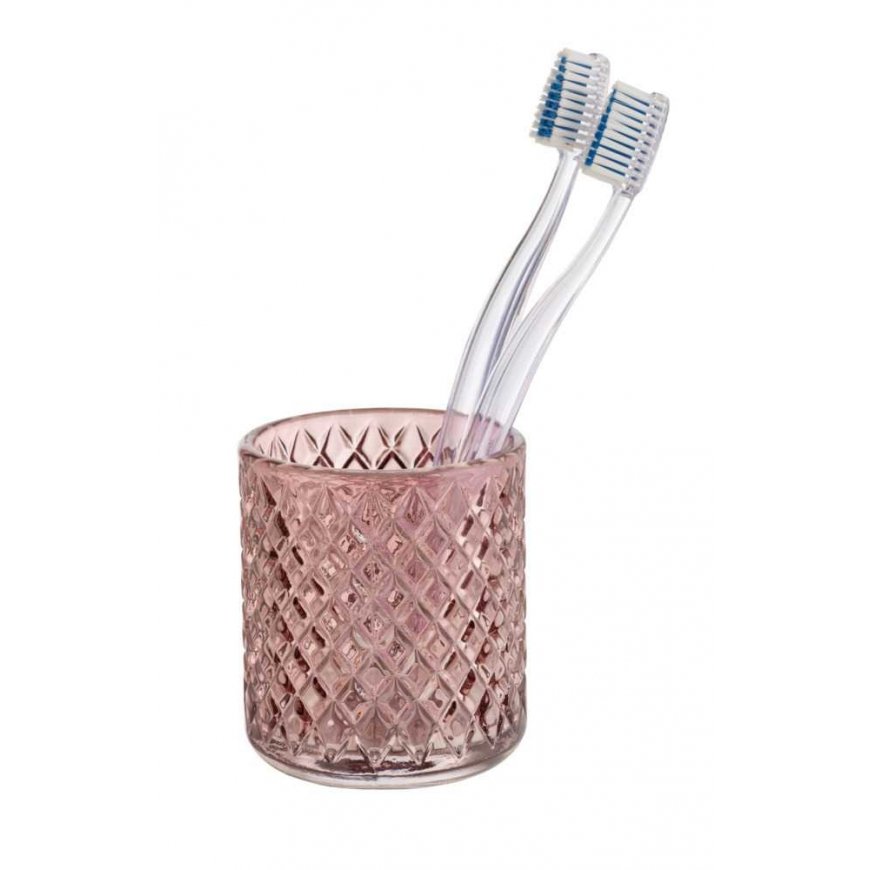 WENKO Atessa Pink Freestanding toothbrush holder – 2