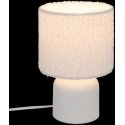 Atmosphera BONA ceramic table lamp with bouclé shade, Ø 14 cm Atmosphera BONA ceramic table lamp with bouclé shade, Ø 14 cm