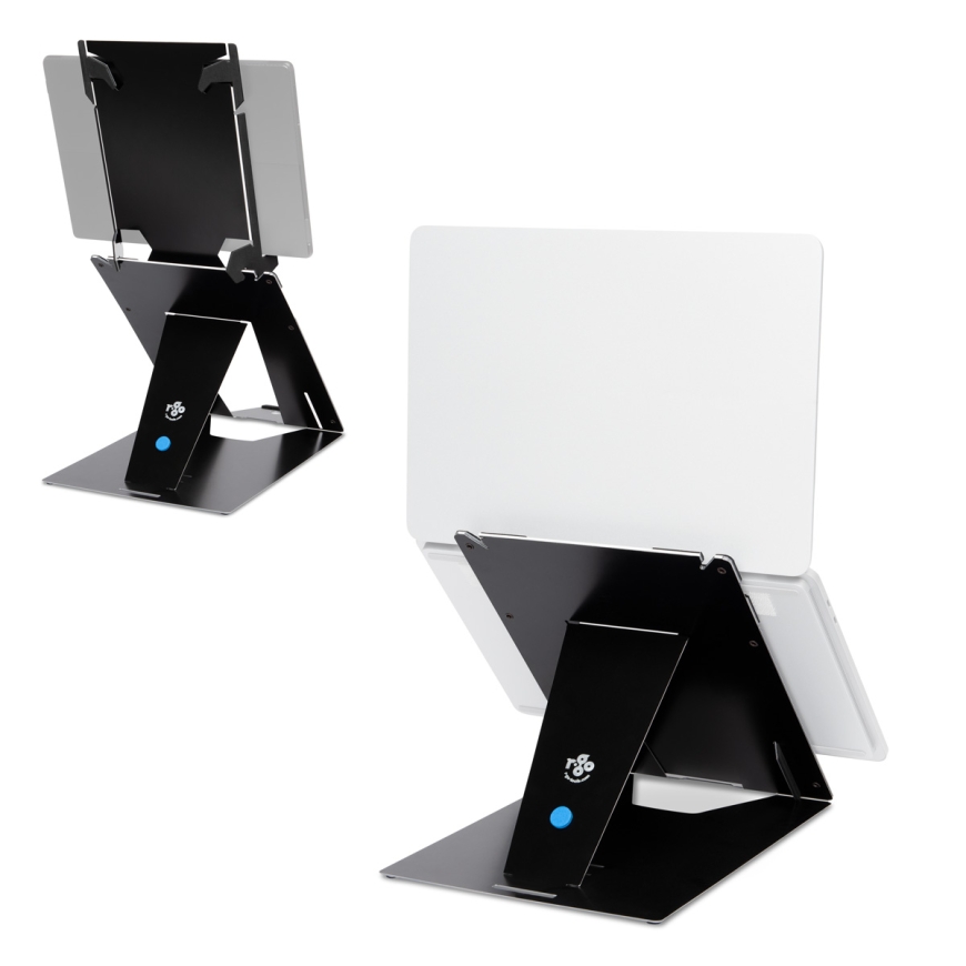 R-Go Tools Tablet and laptop stand R-Go Riser Duo, suitable for 10-22 inch screen, black – 2