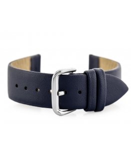 Pacific Blue W86 leather watch strap - navy blue - 20mm