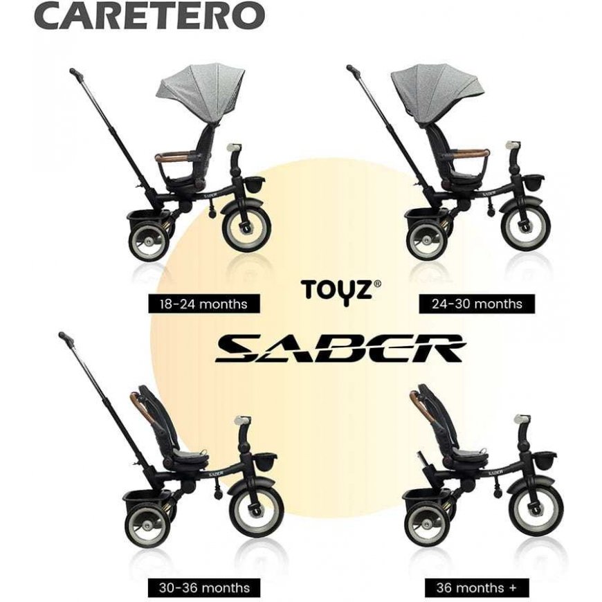 Toyz By Caretero Sabre - 3in1 tricycle | Light pink – 5