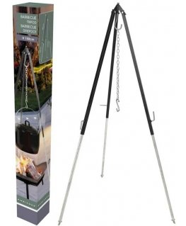 Ambiance Feuerkessel-Halter Halterung für Feuerschale tai Grillrost Grillgestell Dreibein verstellbar 150 cm